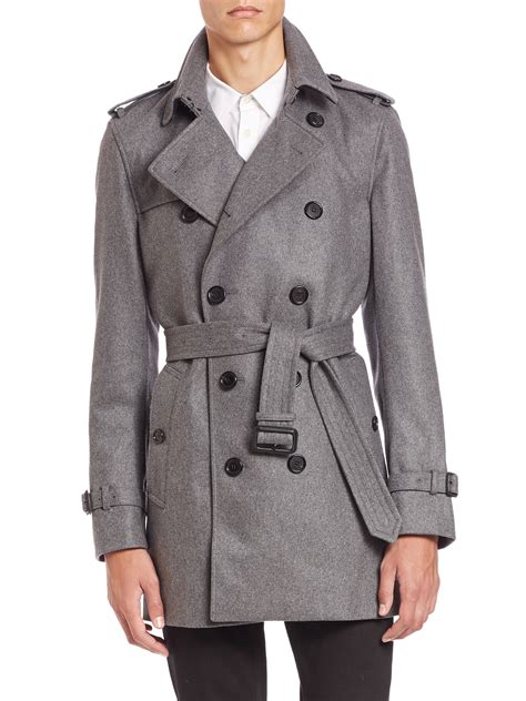 burberry trench grey mens|burberry kensington trench coat men's.